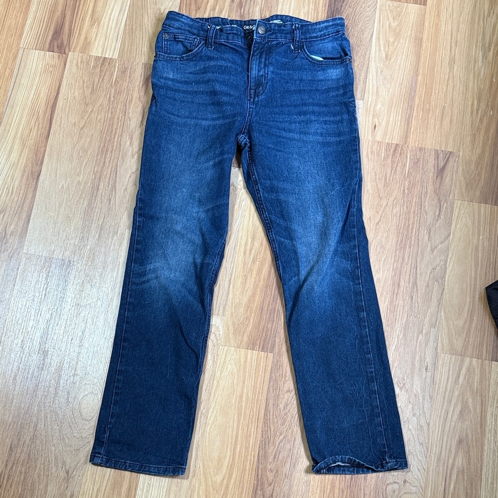 Cat & Jack Men's Dark Blue Straight Jeans